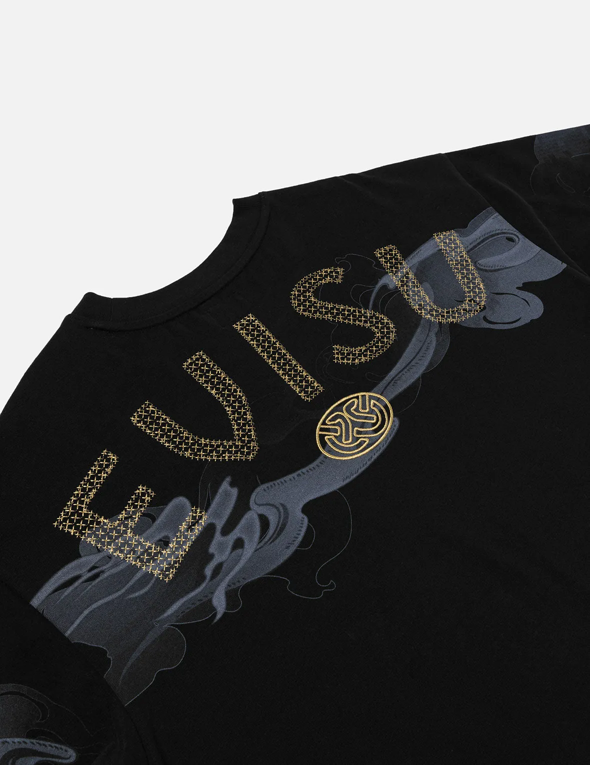 SPRING/ SUMMER COLLECTION 2025 Cloud Print and Logo Sashiko Embroidery Relax Fit T-shirt