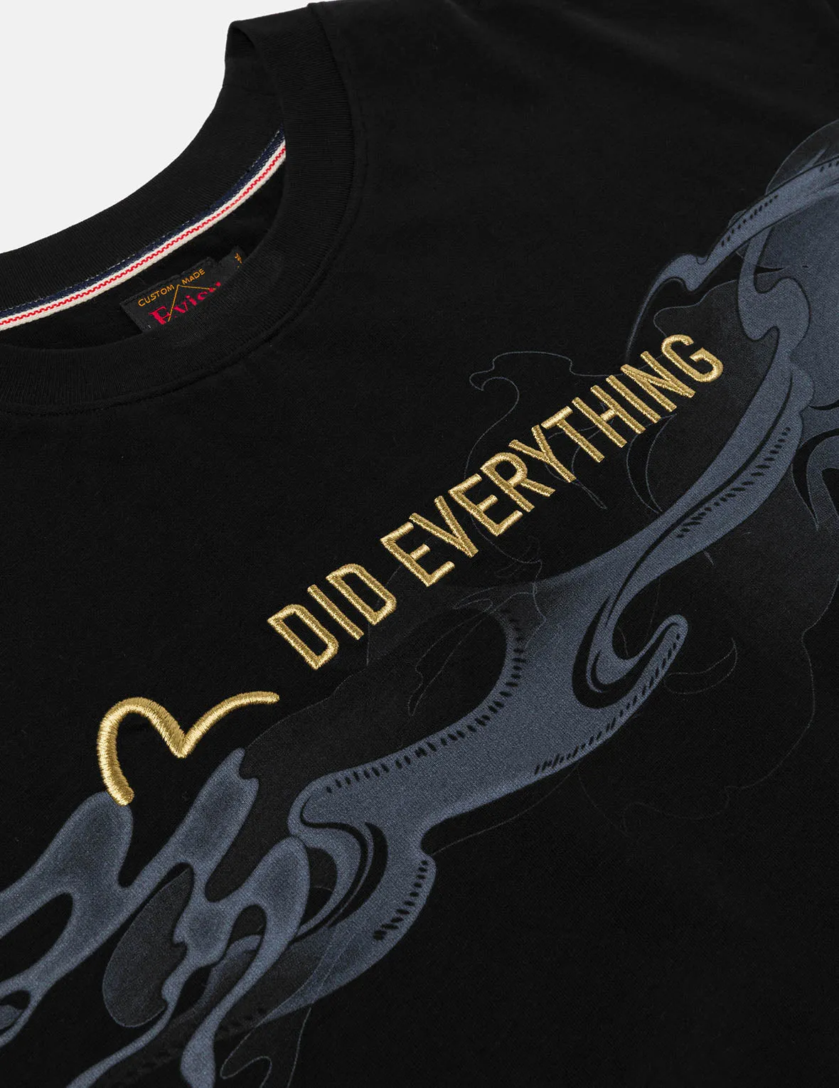 SPRING/ SUMMER COLLECTION 2025 Cloud Print and Logo Sashiko Embroidery Relax Fit T-shirt