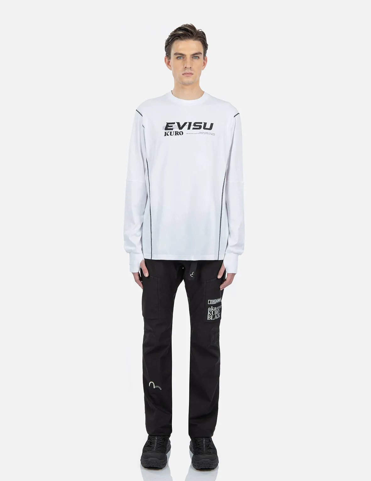 SPRING/ SUMMER COLLECTION 2025 Contrast Stitching Long Sleeve T-shirt