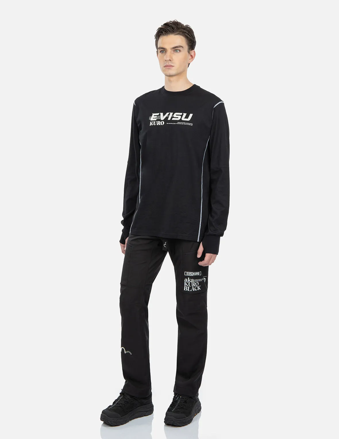 SPRING/ SUMMER COLLECTION 2025 Contrast Stitching Long Sleeve T-shirt