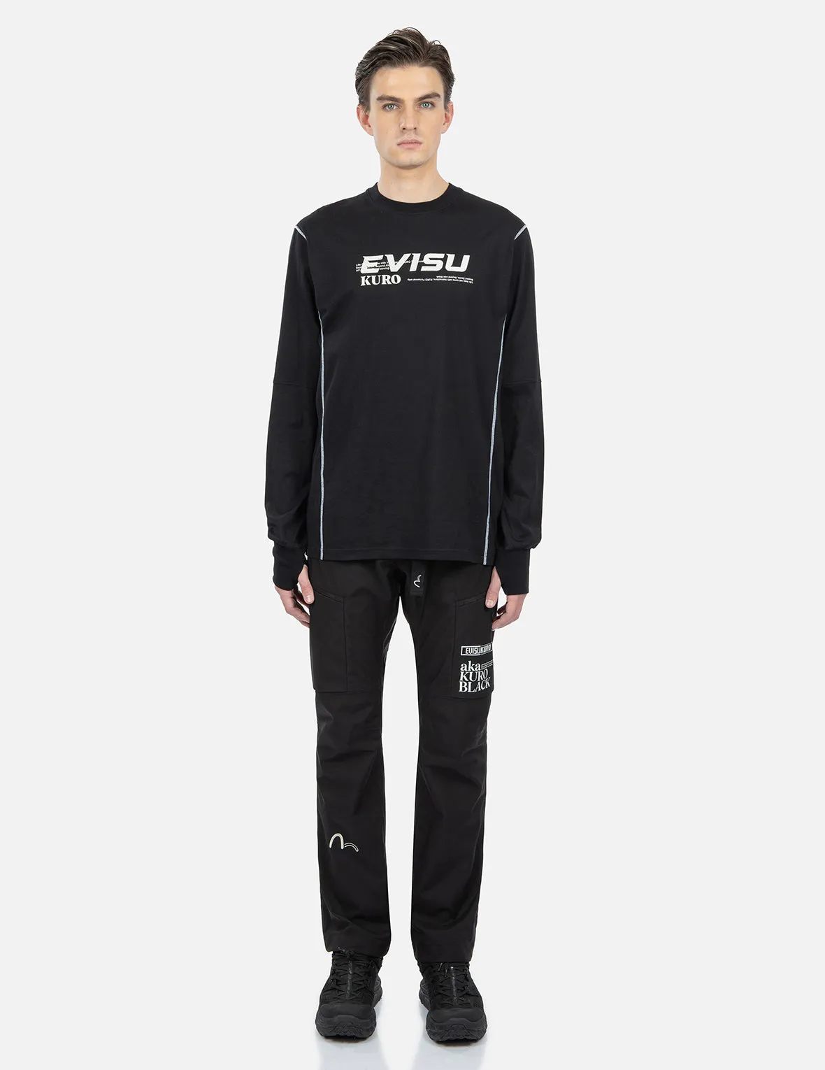 SPRING/ SUMMER COLLECTION 2025 Contrast Stitching Long Sleeve T-shirt