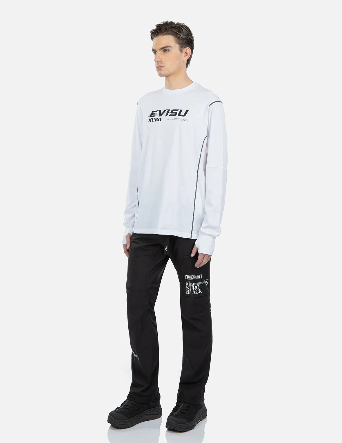 SPRING/ SUMMER COLLECTION 2025 Contrast Stitching Long Sleeve T-shirt