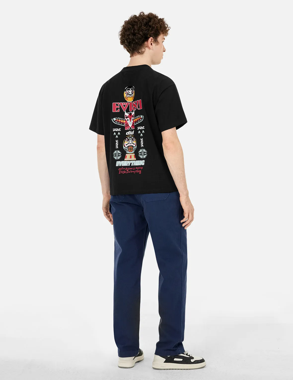 SPRING/ SUMMER COLLECTION 2025 Daruma and Totem Print Relax Fit T-shirt