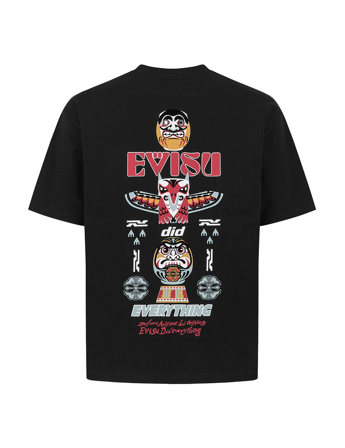 SPRING/ SUMMER COLLECTION 2025 Daruma and Totem Print Relax Fit T-shirt
