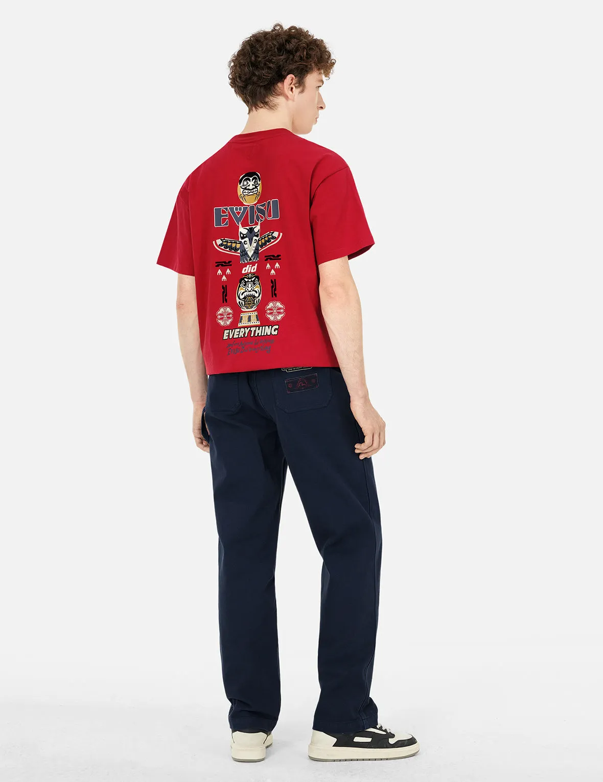 SPRING/ SUMMER COLLECTION 2025 Daruma and Totem Print Relax Fit T-shirt