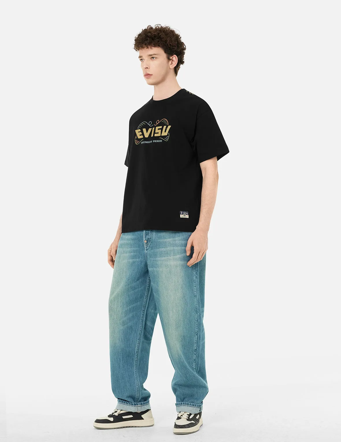 SPRING/ SUMMER COLLECTION 2025 Daruma Print Loose Fit T-Shirt