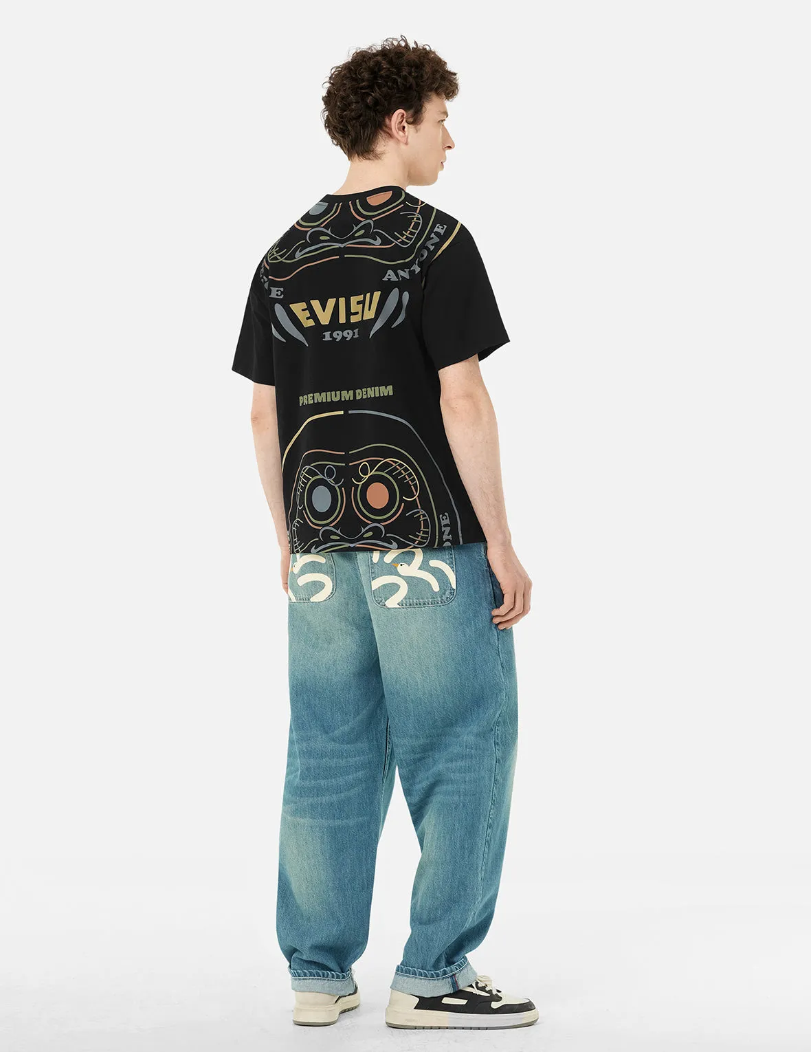 SPRING/ SUMMER COLLECTION 2025 Daruma Print Loose Fit T-Shirt
