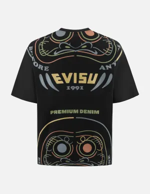SPRING/ SUMMER COLLECTION 2025 Daruma Print Loose Fit T-Shirt