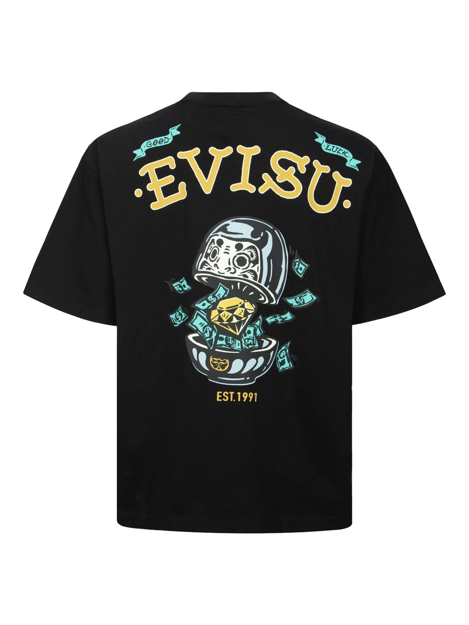 SPRING/ SUMMER COLLECTION 2025 Diamond Daruma Print Loose Fit T-shirt