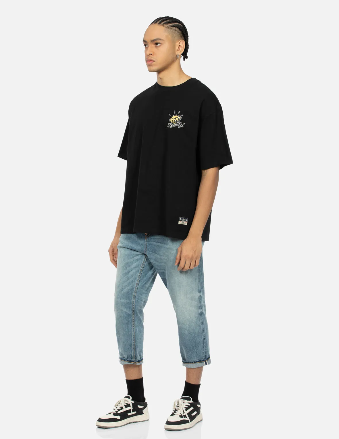 SPRING/ SUMMER COLLECTION 2025 Diamond Daruma Print Loose Fit T-shirt