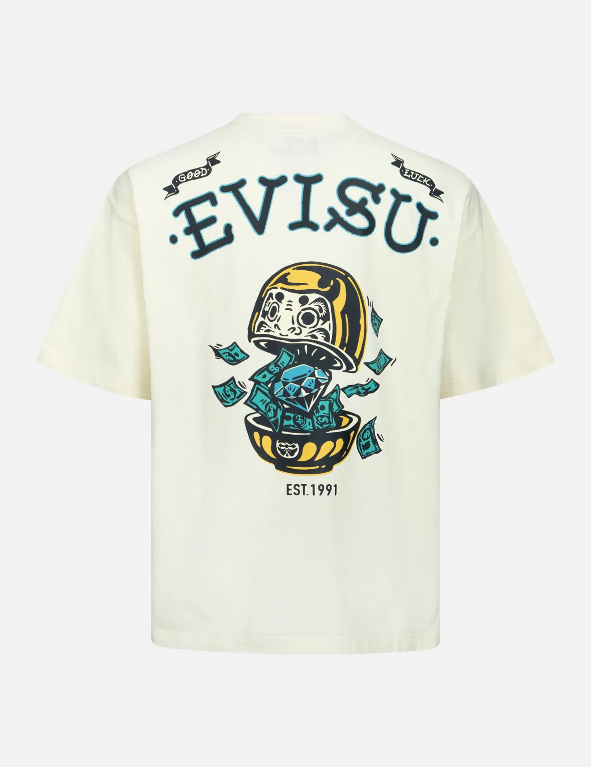 SPRING/ SUMMER COLLECTION 2025 Diamond Daruma Print Loose Fit T-shirt