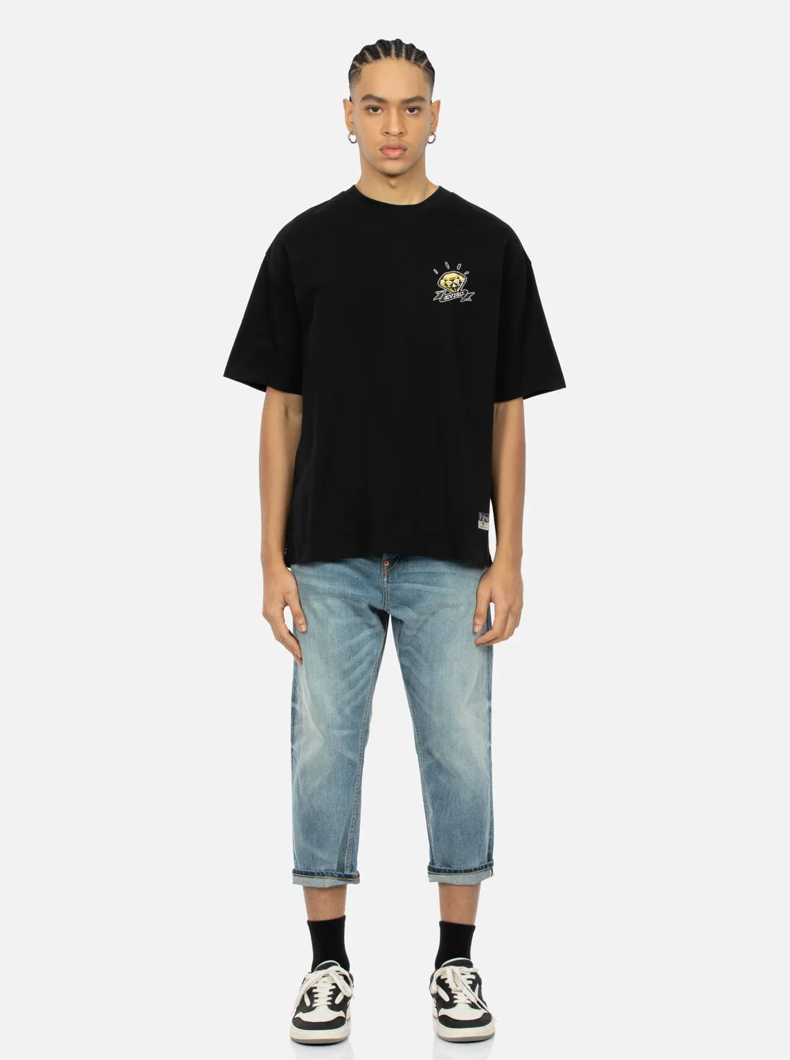 SPRING/ SUMMER COLLECTION 2025 Diamond Daruma Print Loose Fit T-shirt