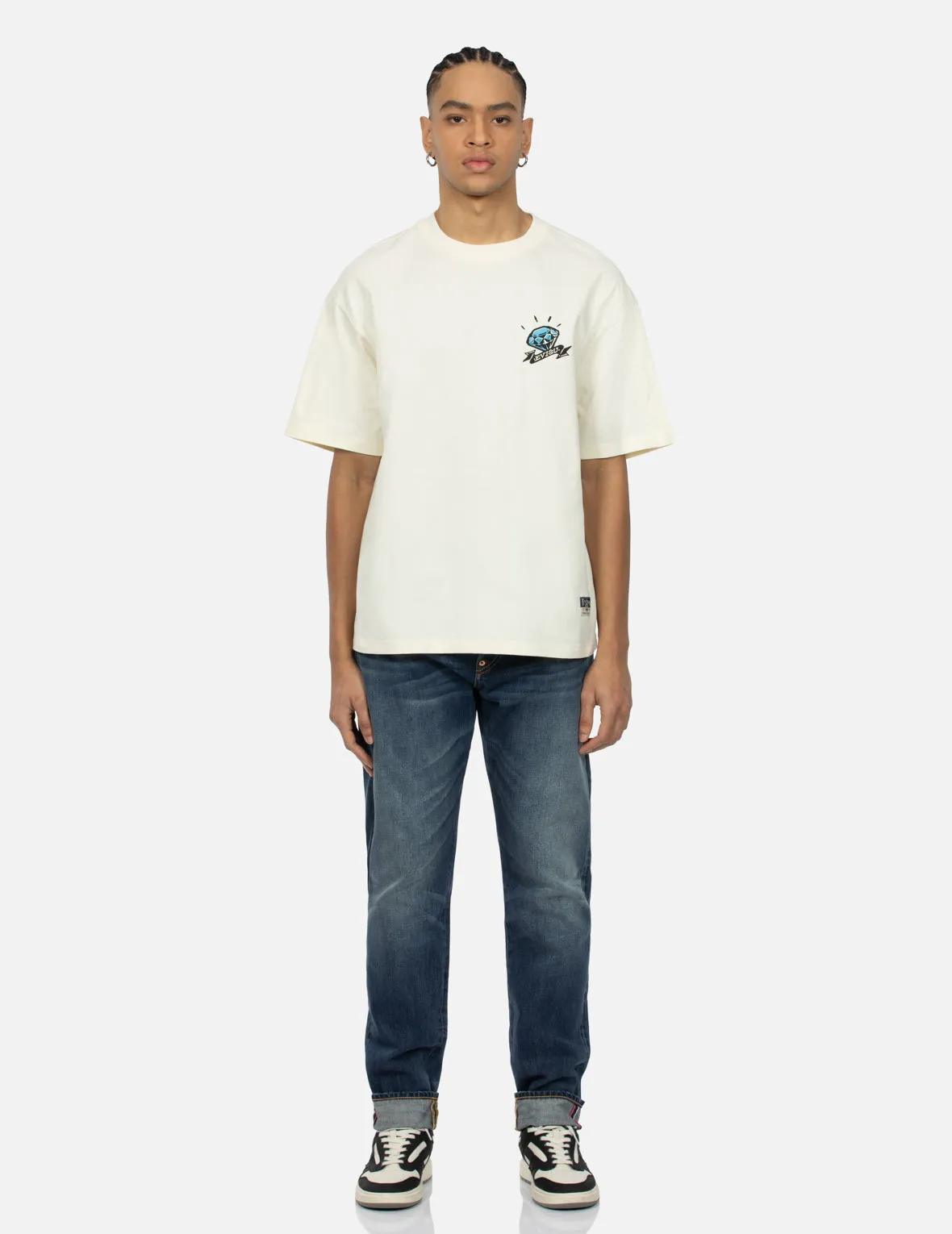 SPRING/ SUMMER COLLECTION 2025 Diamond Daruma Print Loose Fit T-shirt