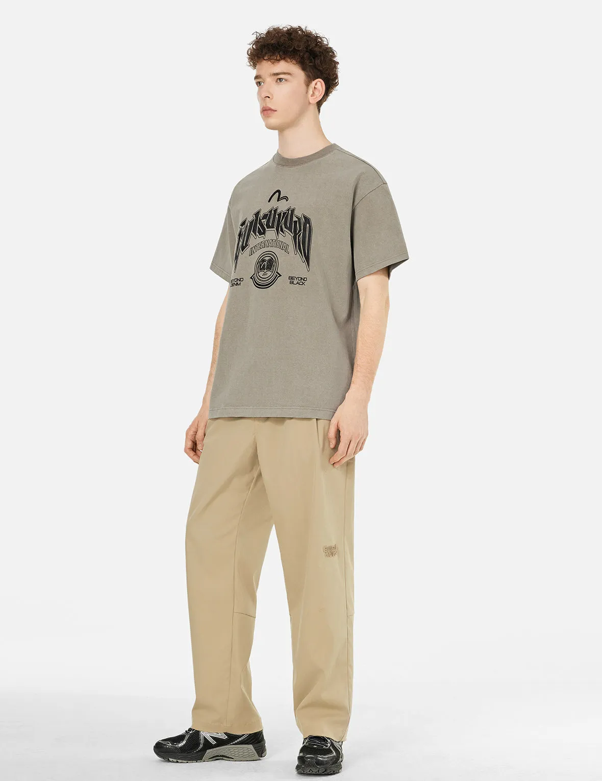 SPRING/ SUMMER COLLECTION 2025 Distressed Wash Relax Fit T-shirt