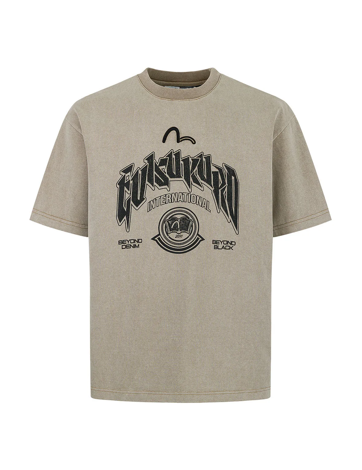SPRING/ SUMMER COLLECTION 2025 Distressed Wash Relax Fit T-shirt