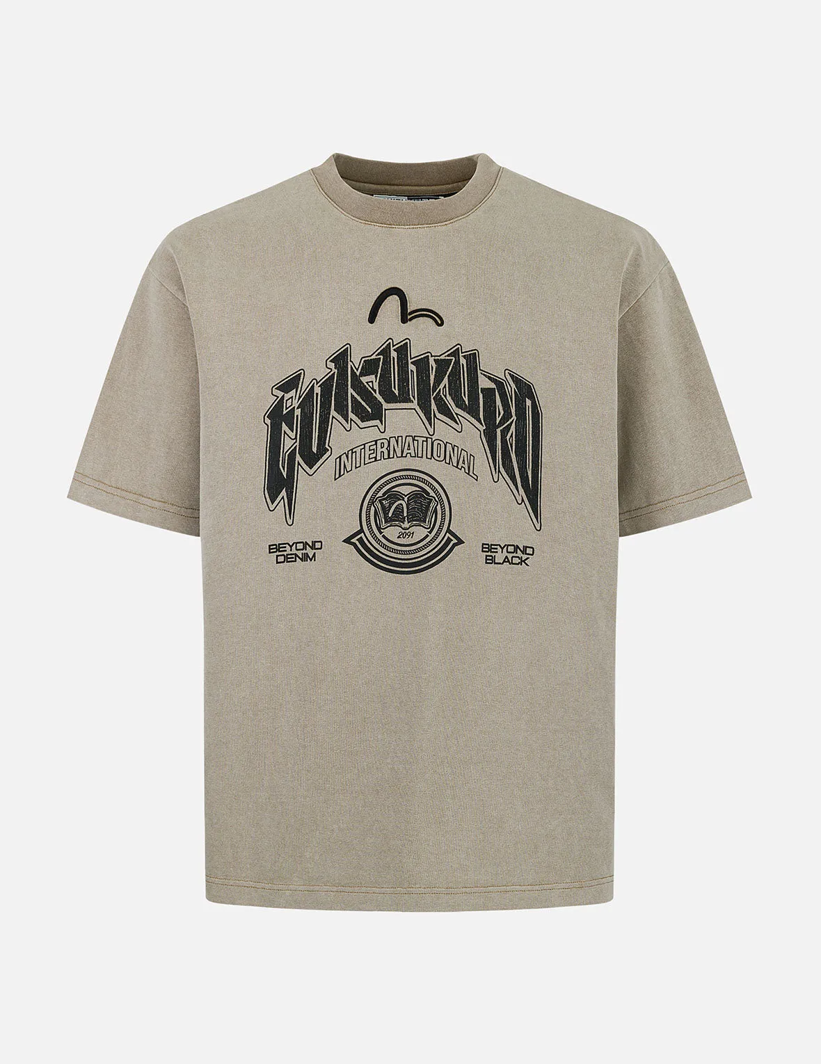 SPRING/ SUMMER COLLECTION 2025 Distressed Wash Relax Fit T-shirt