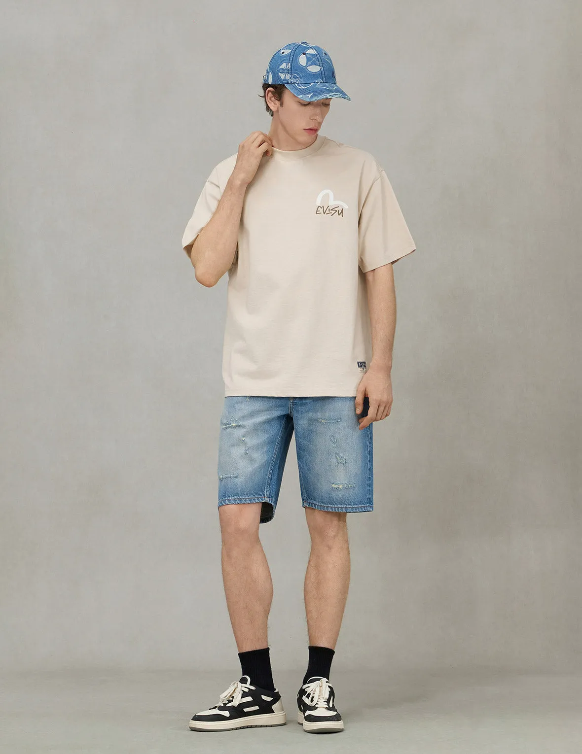 SPRING/ SUMMER COLLECTION 2025 Floral Godhead Print Loose Fit T-shirt