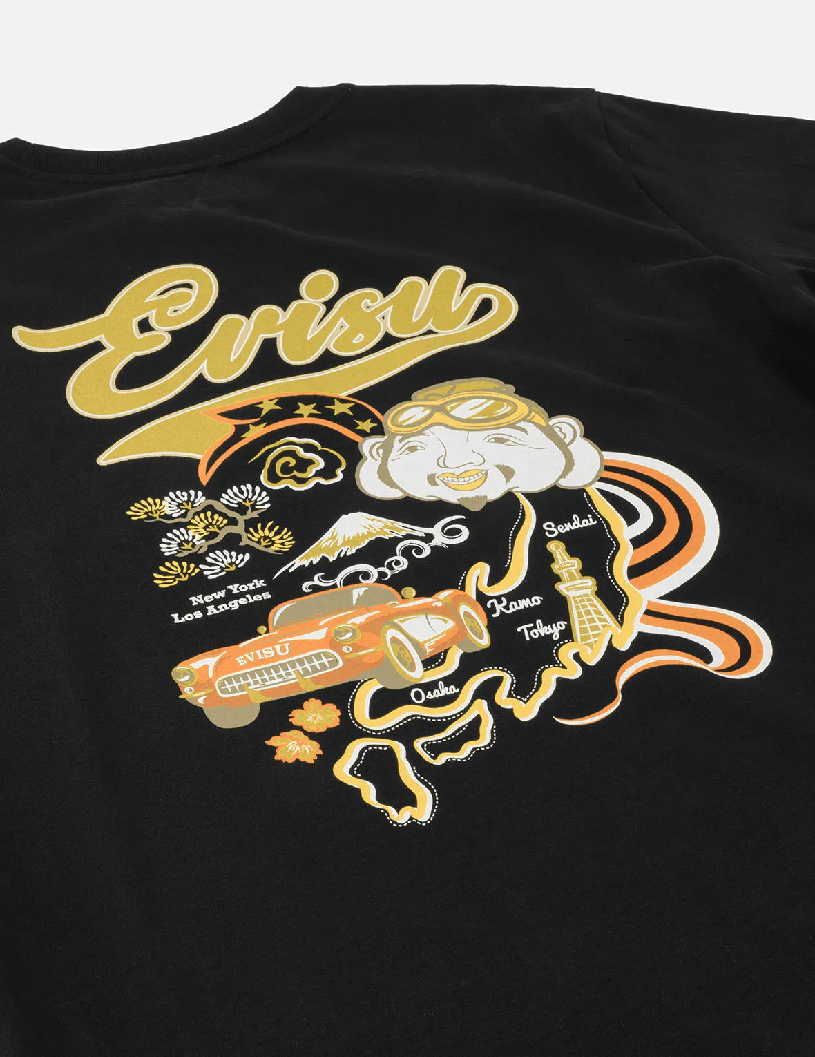 SPRING/ SUMMER COLLECTION 2025 Godhead and Map Print Regular Fit T-Shirt