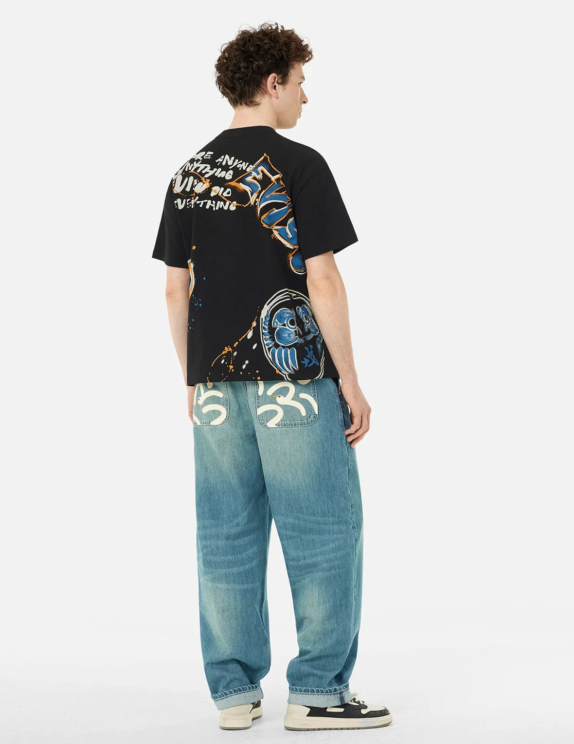 SPRING/ SUMMER COLLECTION 2025 Graffiti Print Relax Fit T-Shirt