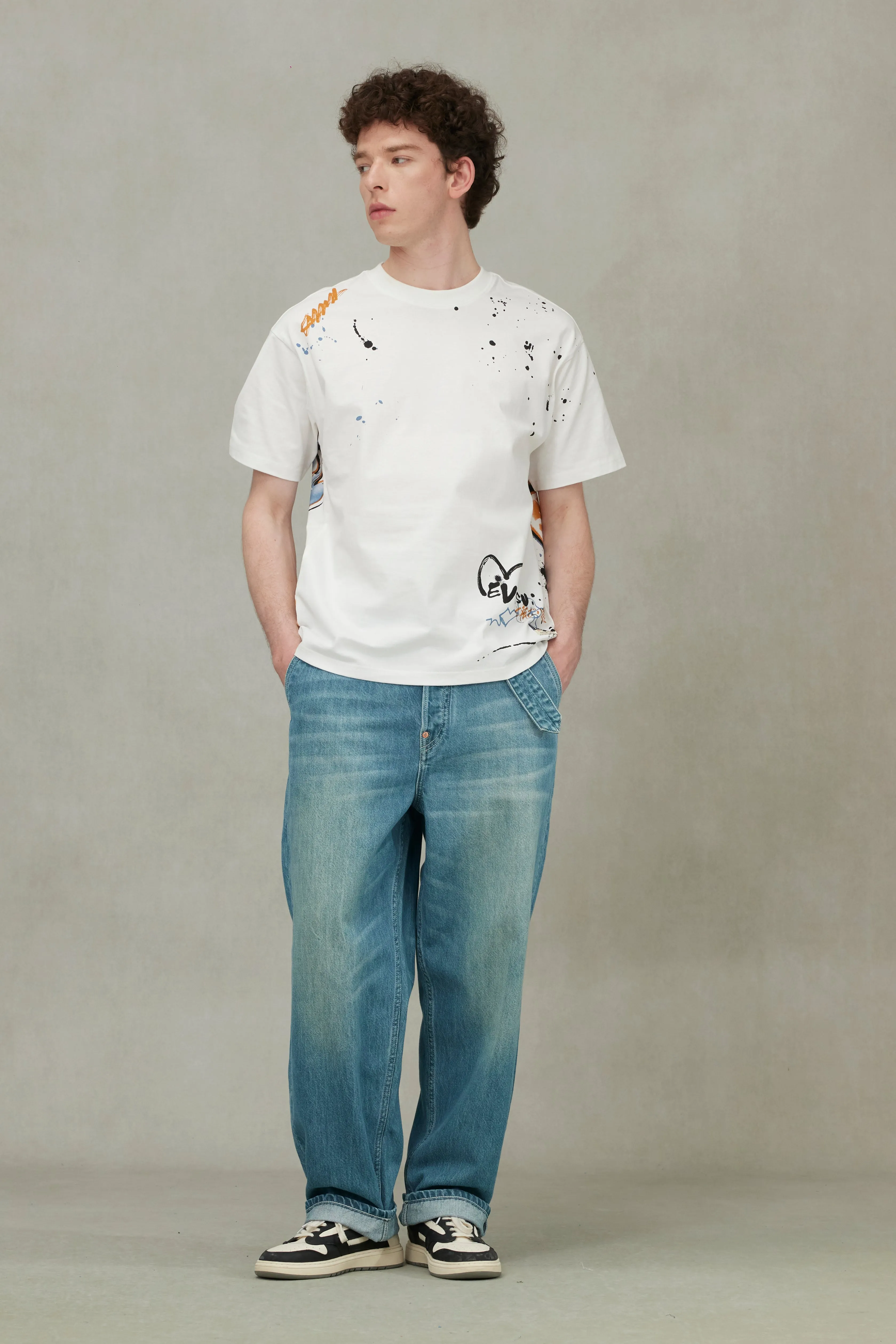 SPRING/ SUMMER COLLECTION 2025 Graffiti Print Relax Fit T-Shirt