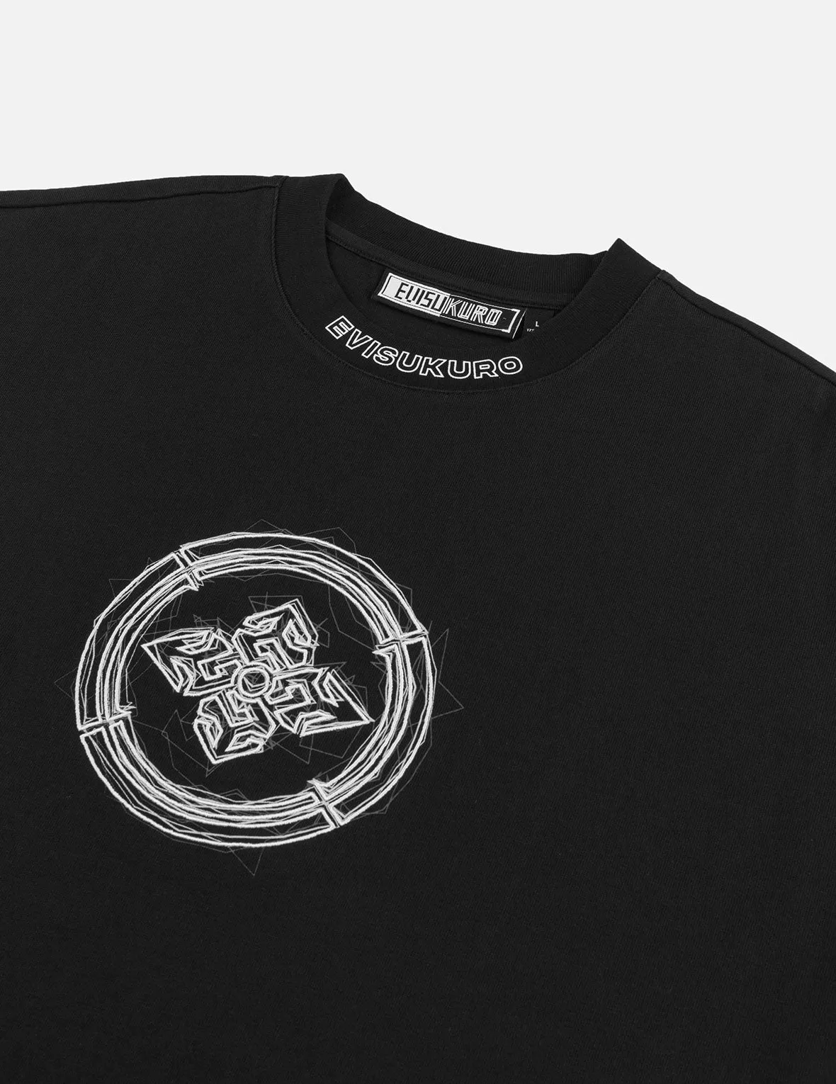 SPRING/ SUMMER COLLECTION 2025 Kamon Print and Embroidery Oversized T-shirt