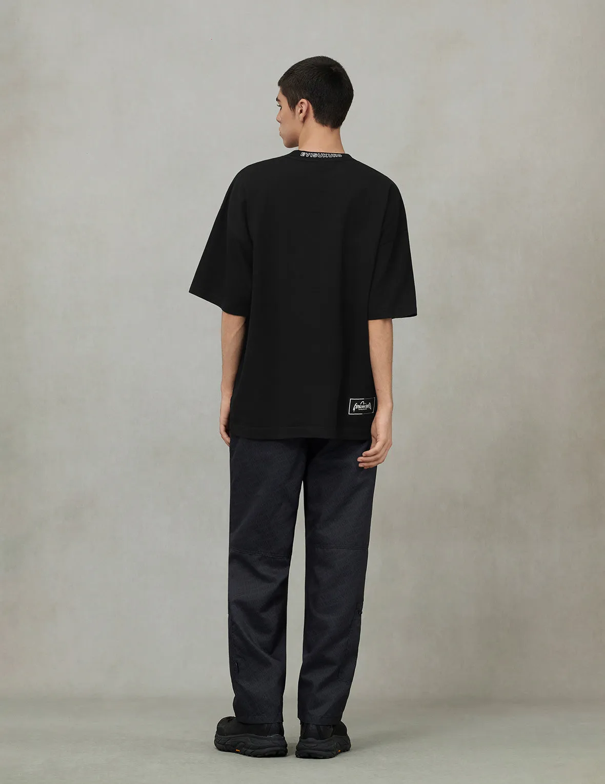 SPRING/ SUMMER COLLECTION 2025 Kamon Print and Embroidery Oversized T-shirt
