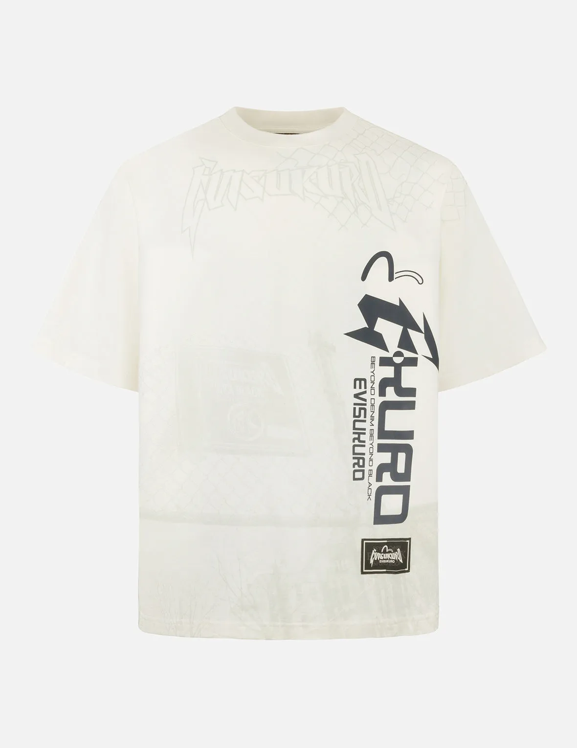 SPRING/ SUMMER COLLECTION 2025 Logo and Seagull print Oversized T-Shirt