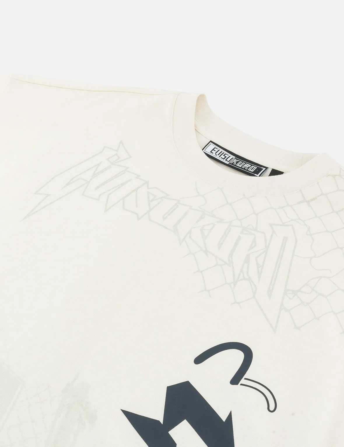 SPRING/ SUMMER COLLECTION 2025 Logo and Seagull print Oversized T-Shirt