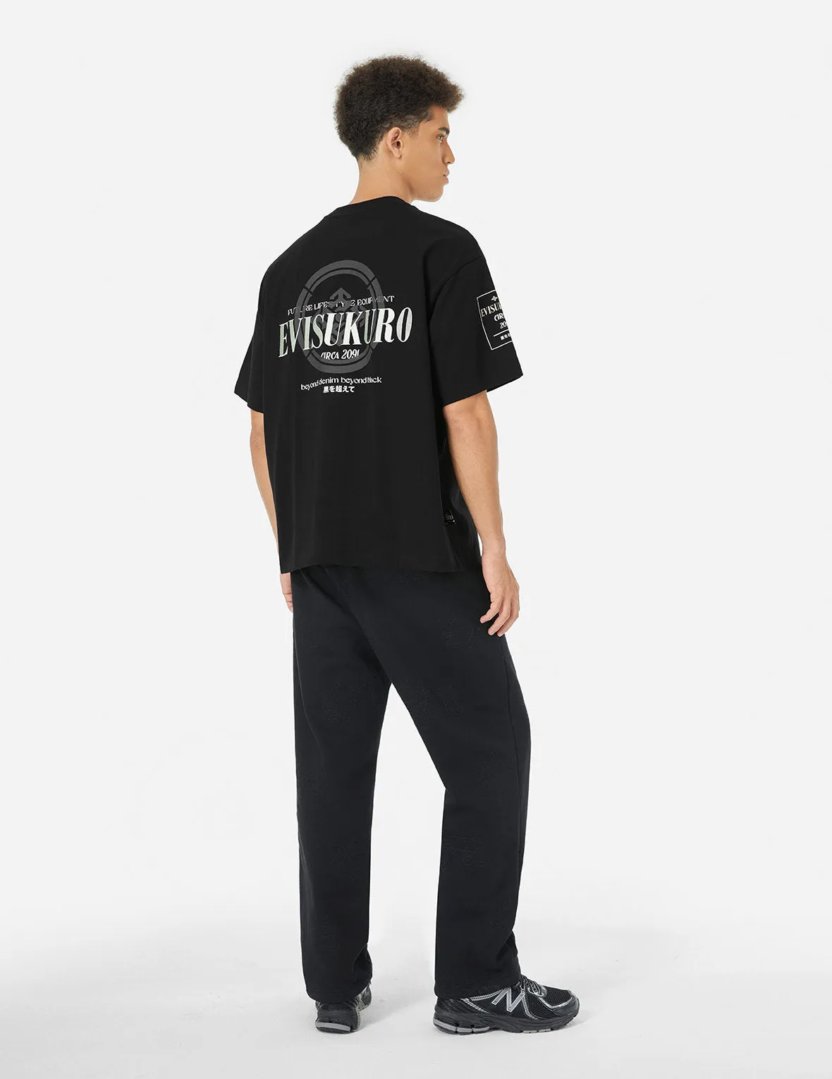 SPRING/ SUMMER COLLECTION 2025 Logo Embroidery and Kamon Print Loose Fit T-Shirt