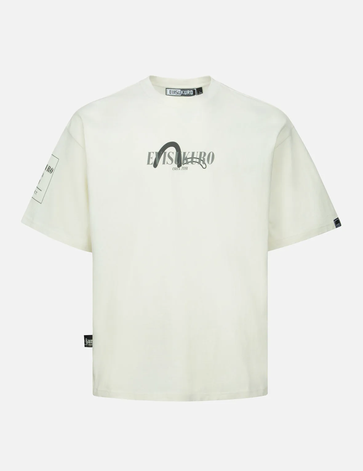 SPRING/ SUMMER COLLECTION 2025 Logo Embroidery and Kamon Print Loose Fit T-Shirt