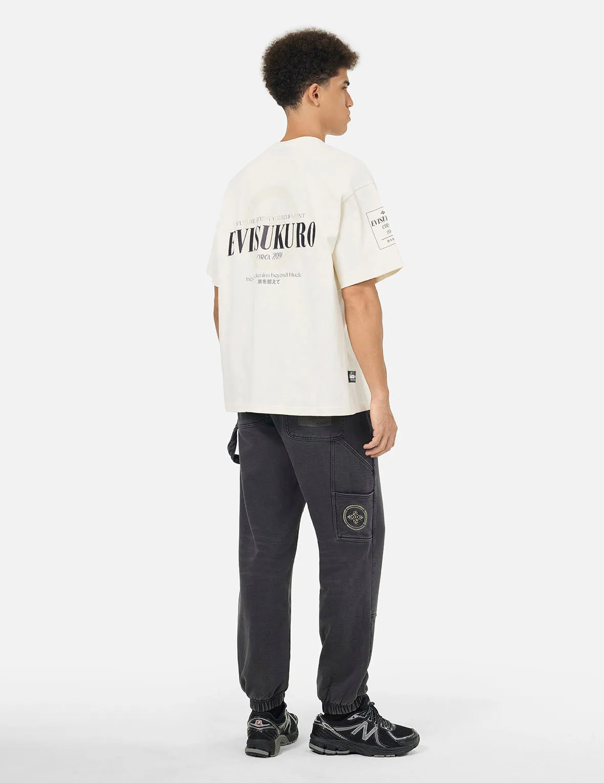 SPRING/ SUMMER COLLECTION 2025 Logo Embroidery and Kamon Print Loose Fit T-Shirt