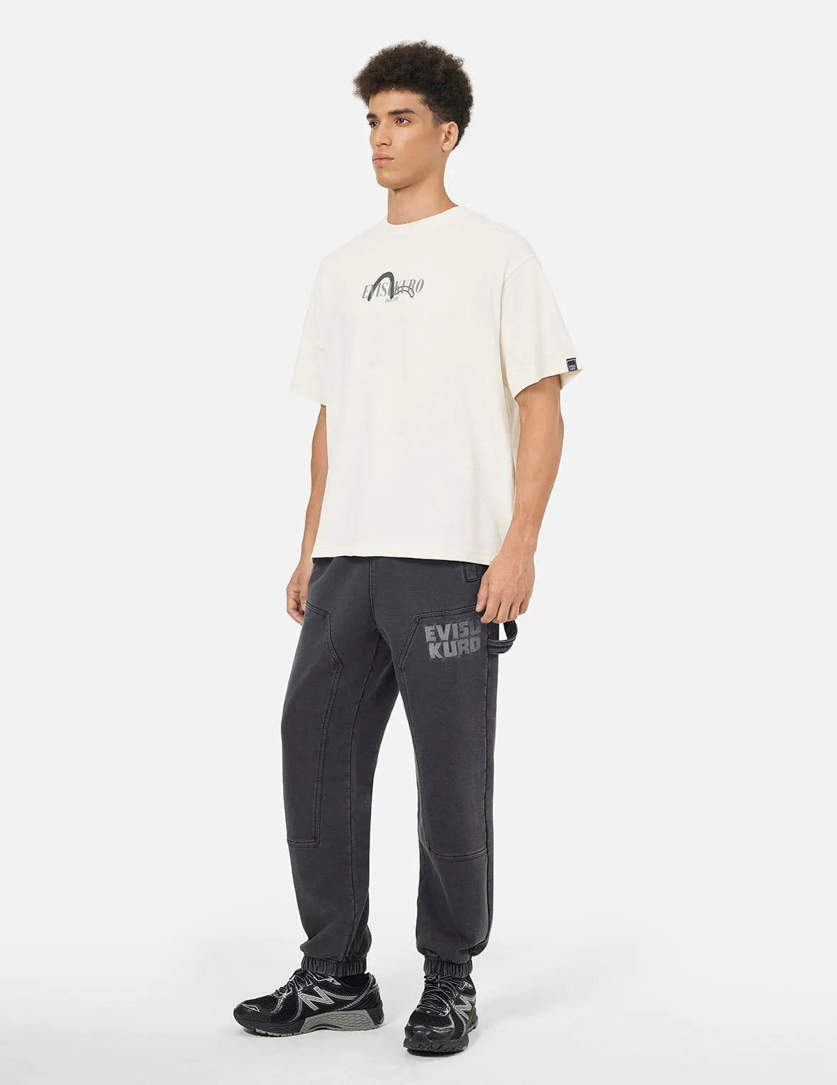 SPRING/ SUMMER COLLECTION 2025 Logo Embroidery and Kamon Print Loose Fit T-Shirt