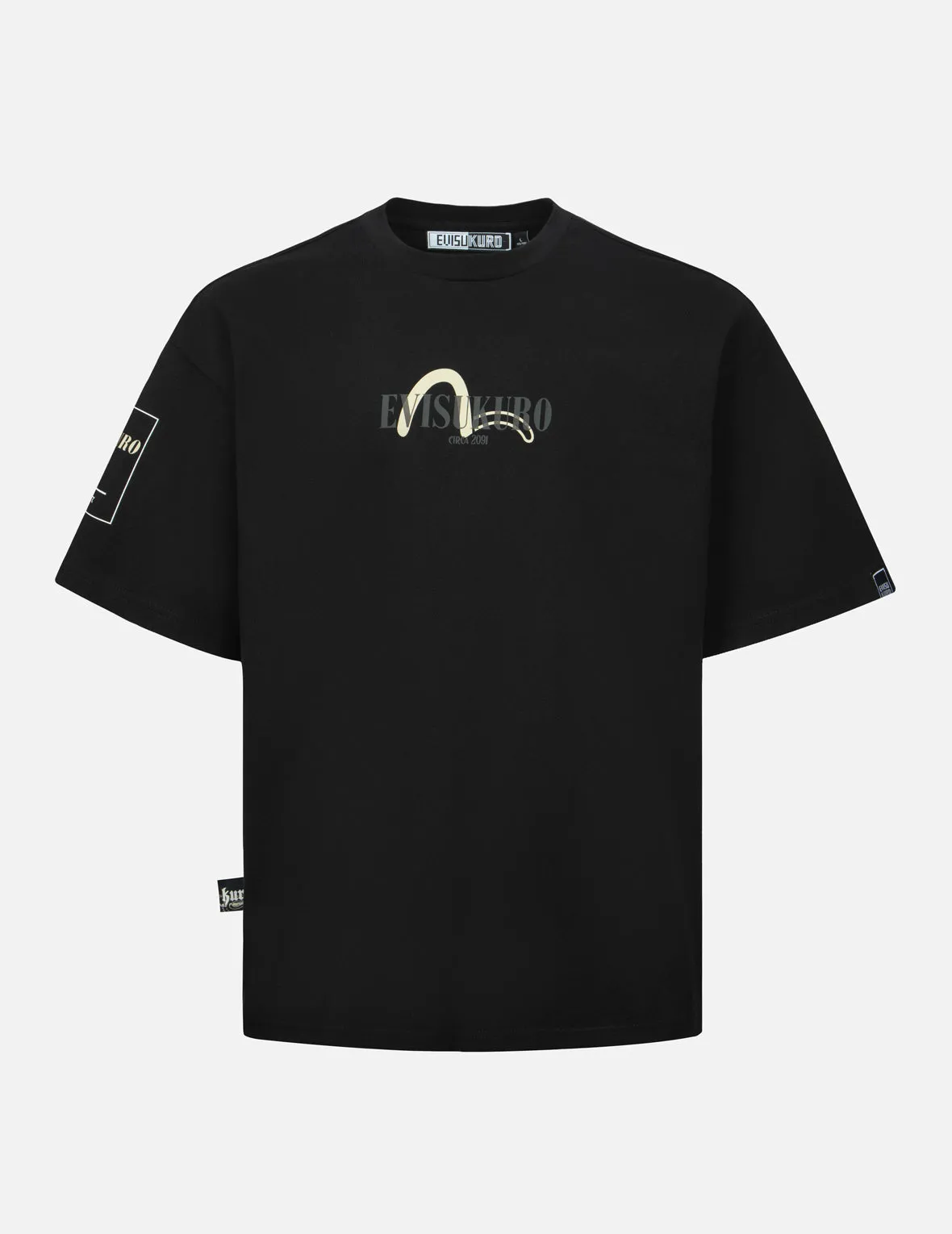 SPRING/ SUMMER COLLECTION 2025 Logo Embroidery and Kamon Print Loose Fit T-Shirt