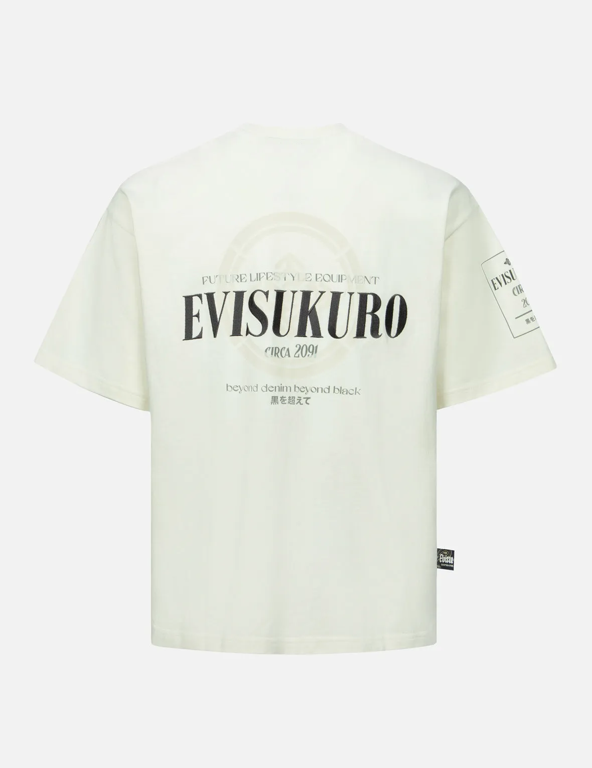 SPRING/ SUMMER COLLECTION 2025 Logo Embroidery and Kamon Print Loose Fit T-Shirt