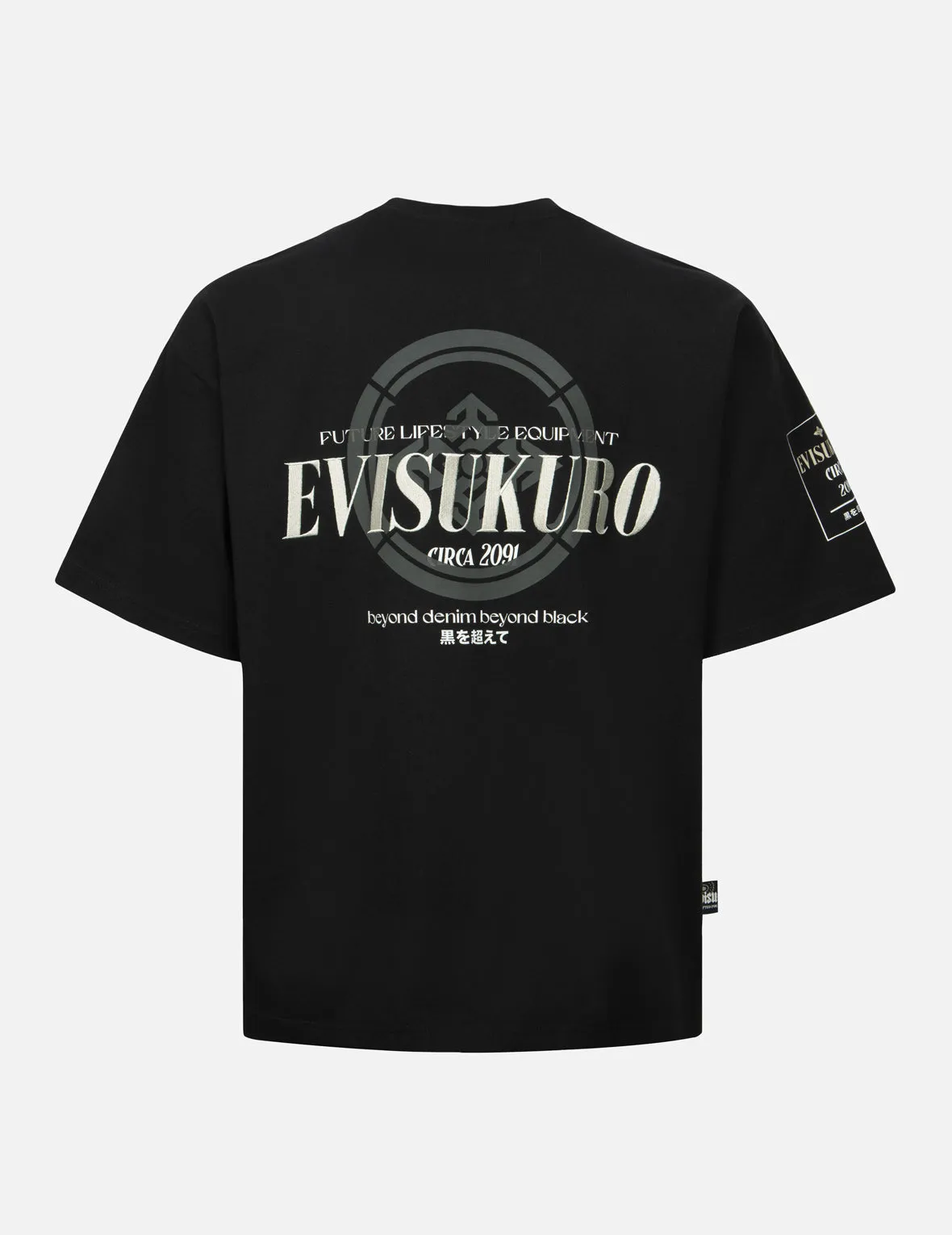 SPRING/ SUMMER COLLECTION 2025 Logo Embroidery and Kamon Print Loose Fit T-Shirt