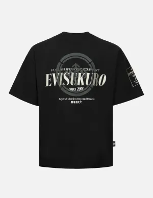 SPRING/ SUMMER COLLECTION 2025 Logo Embroidery and Kamon Print Loose Fit T-Shirt