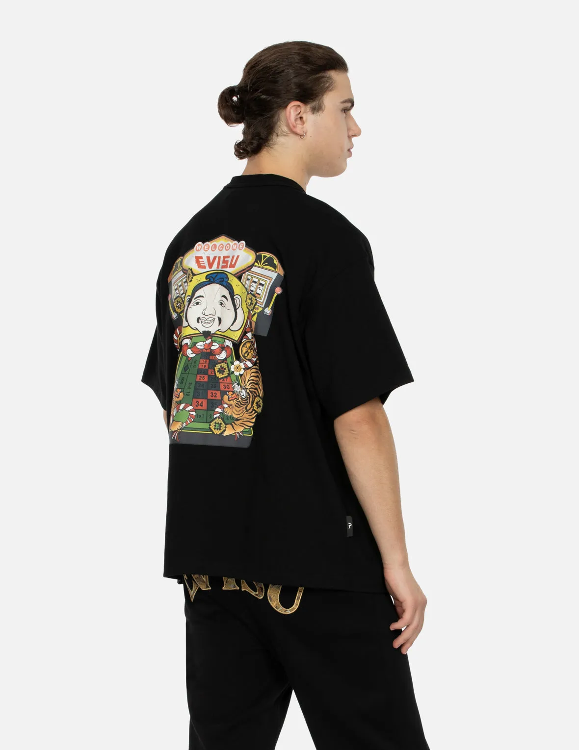 SPRING/ SUMMER COLLECTION 2025 Lucky Slot Machine Print Loose Fit T-shirt