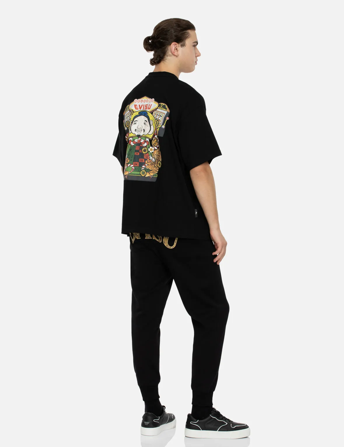 SPRING/ SUMMER COLLECTION 2025 Lucky Slot Machine Print Loose Fit T-shirt