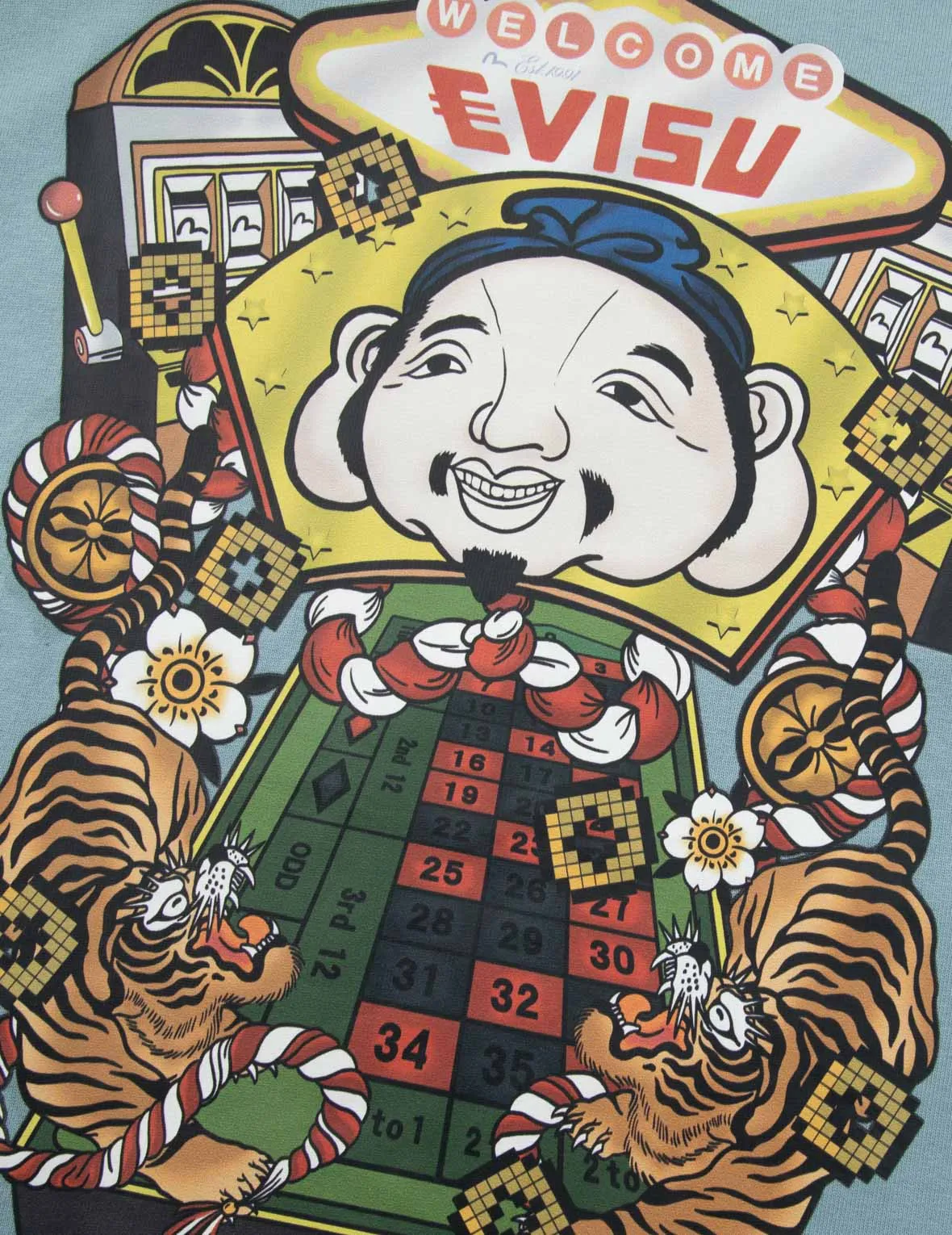 SPRING/ SUMMER COLLECTION 2025 Lucky Slot Machine Print Loose Fit T-shirt