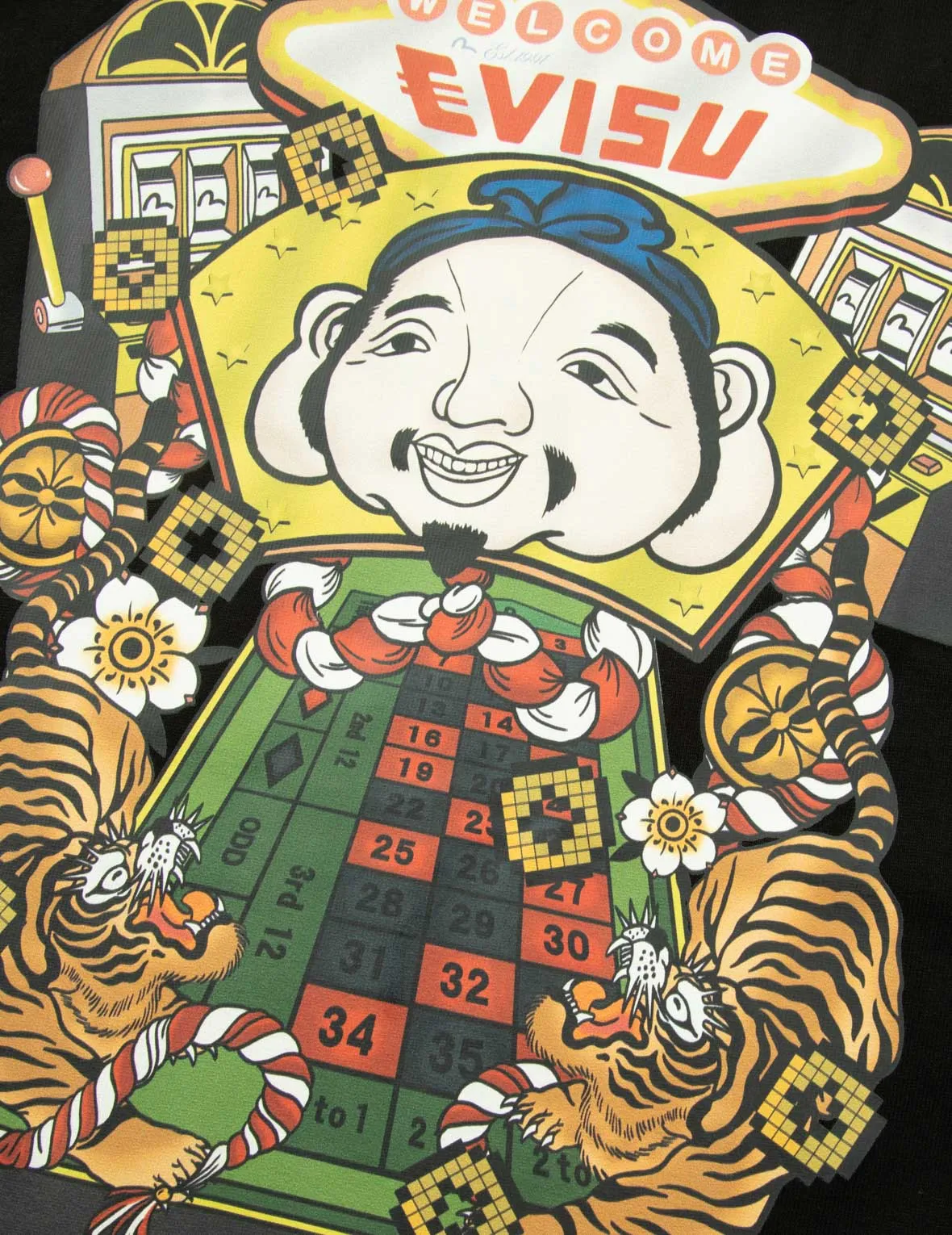 SPRING/ SUMMER COLLECTION 2025 Lucky Slot Machine Print Loose Fit T-shirt