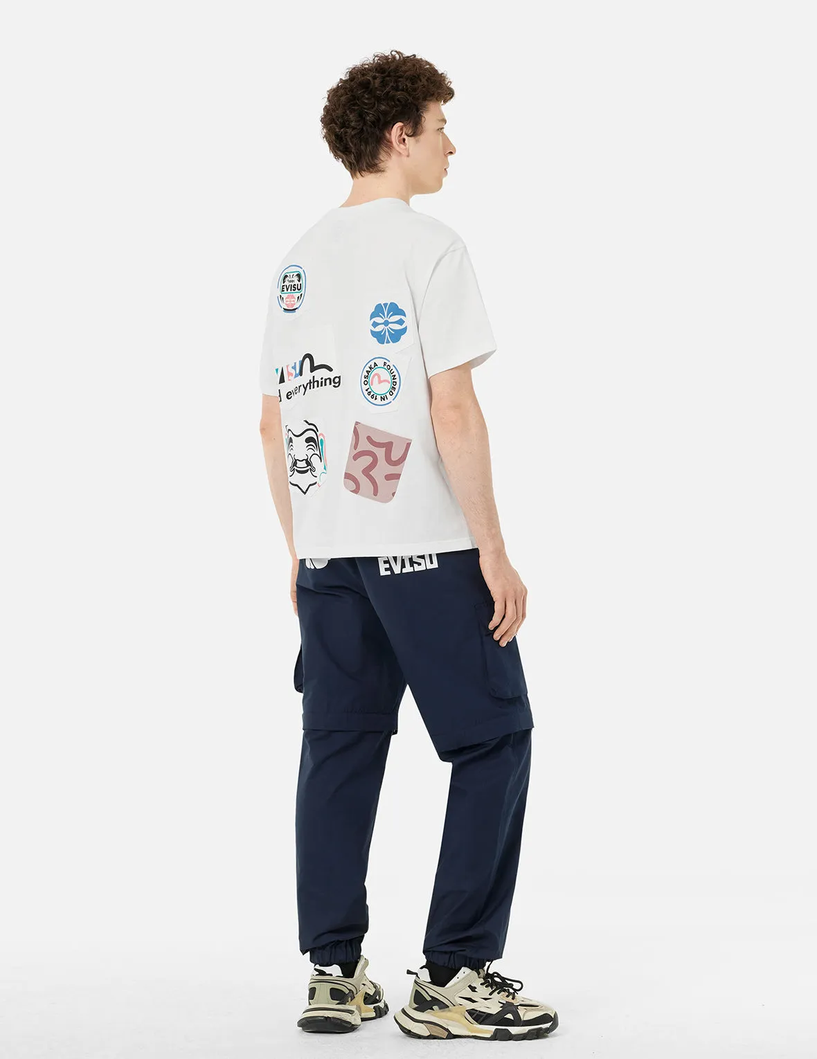 SPRING/ SUMMER COLLECTION 2025 Multi-Pocket and Multi-Print Detail Relax Fit T-Shirt