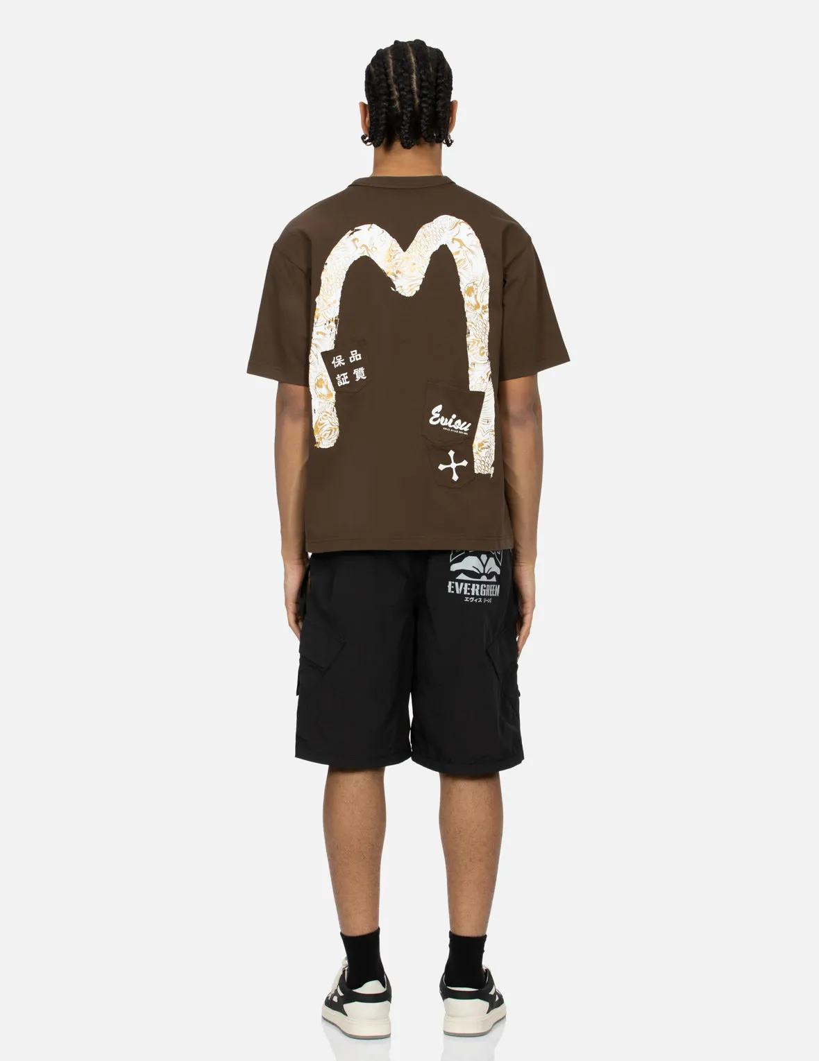 SPRING/ SUMMER COLLECTION 2025 Multi-Pocket Print and Seagull Brushstroke Daicock Print Relax Fit T-shirt