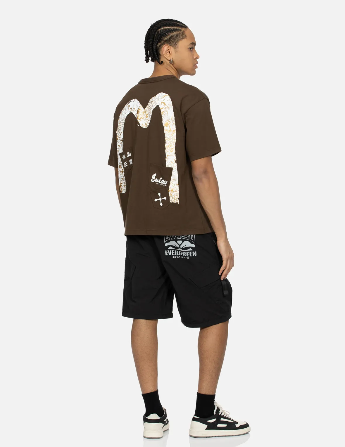 SPRING/ SUMMER COLLECTION 2025 Multi-Pocket Print and Seagull Brushstroke Daicock Print Relax Fit T-shirt