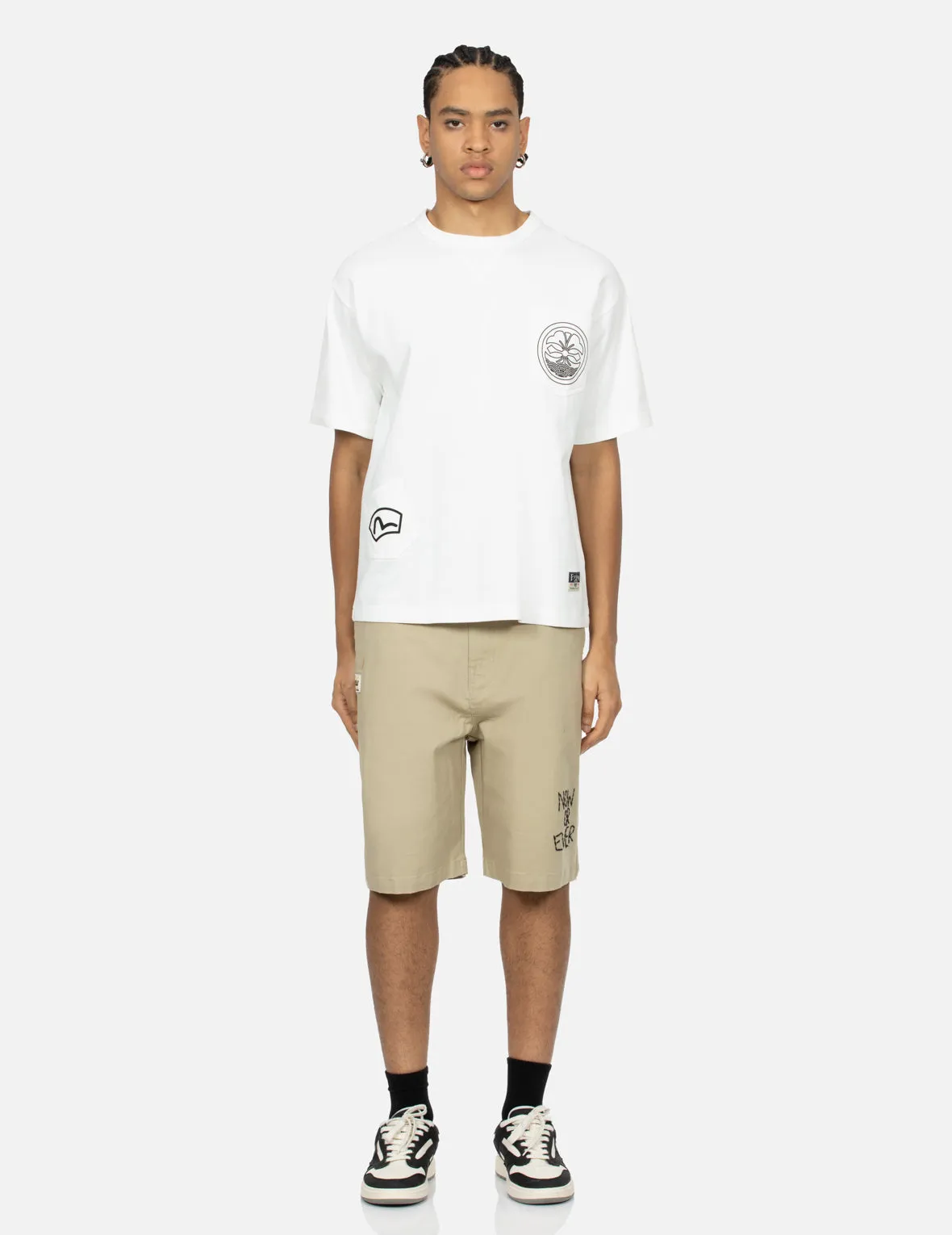 SPRING/ SUMMER COLLECTION 2025 Multi-Pocket Print and Seagull Brushstroke Daicock Print Relax Fit T-shirt