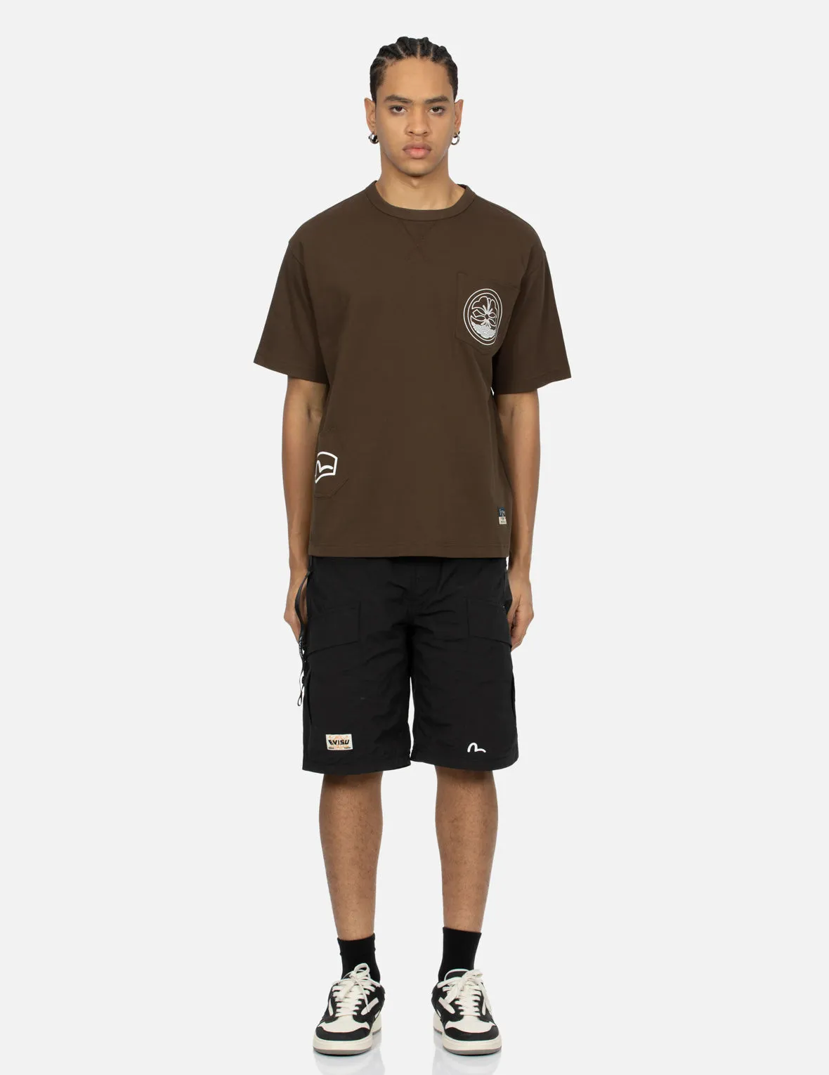 SPRING/ SUMMER COLLECTION 2025 Multi-Pocket Print and Seagull Brushstroke Daicock Print Relax Fit T-shirt