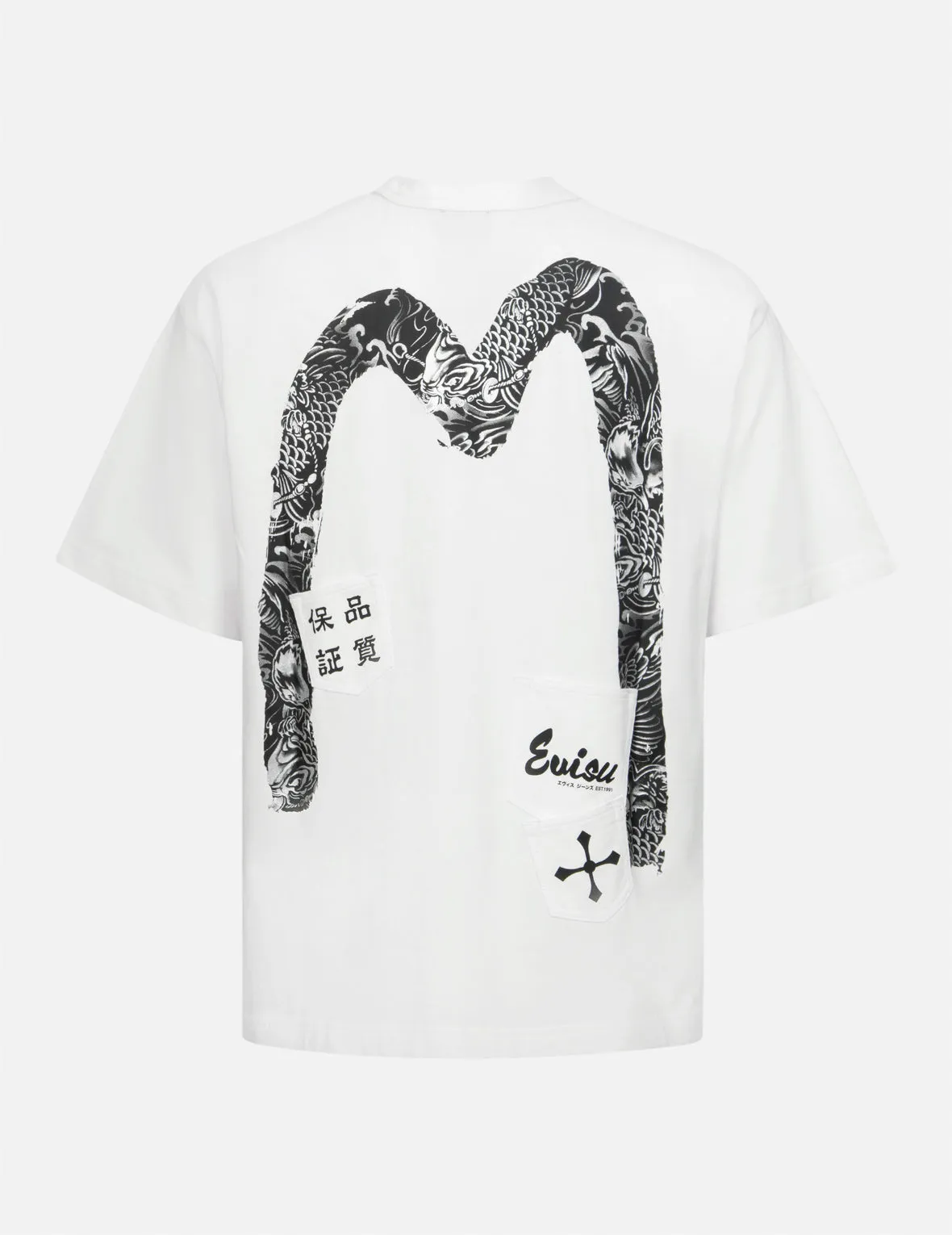 SPRING/ SUMMER COLLECTION 2025 Multi-Pocket Print and Seagull Brushstroke Daicock Print Relax Fit T-shirt
