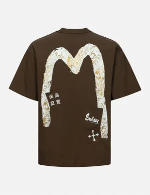 SPRING/ SUMMER COLLECTION 2025 Multi-Pocket Print and Seagull Brushstroke Daicock Print Relax Fit T-shirt
