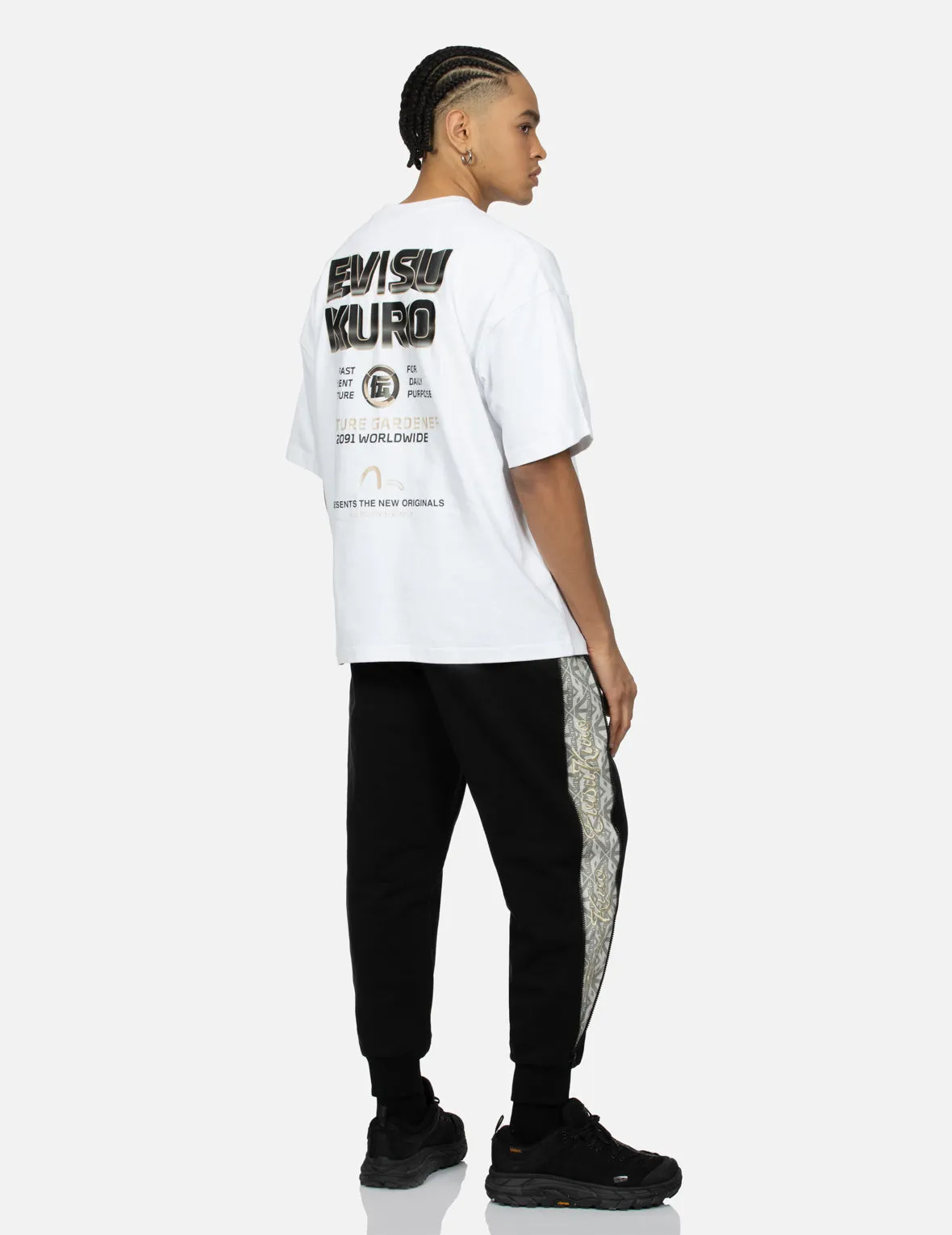SPRING/ SUMMER COLLECTION 2025 Multi Slogans with 3D  Logo Oversized T-shirt