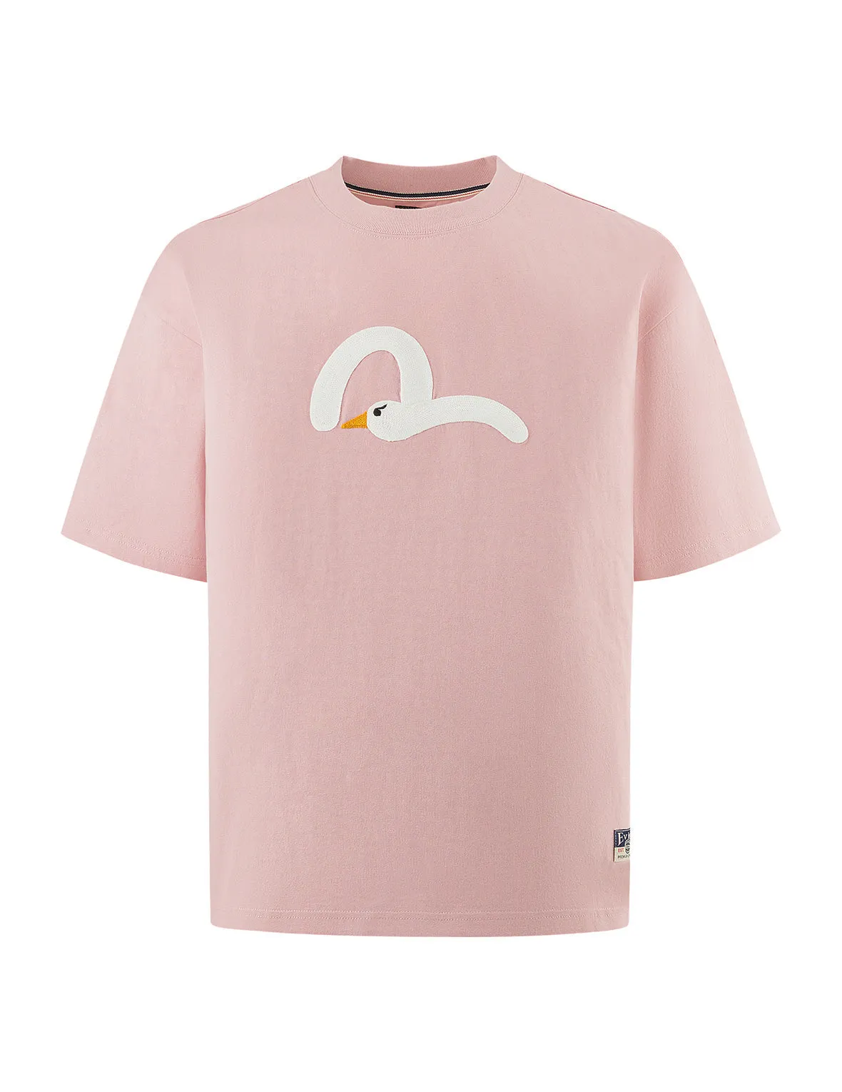 SPRING/ SUMMER COLLECTION 2025 Playful Seagull Embroidery Relax Fit T-Shirt