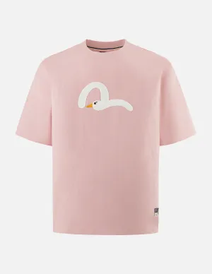 SPRING/ SUMMER COLLECTION 2025 Playful Seagull Embroidery Relax Fit T-Shirt